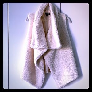 A.N.A. Fleece / sweater  Vest - off white - size large petite